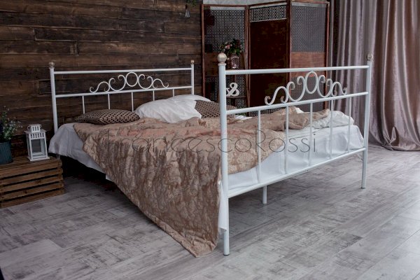 Кованая кровать Сандра с 2 спинками (Francesco Rossi)