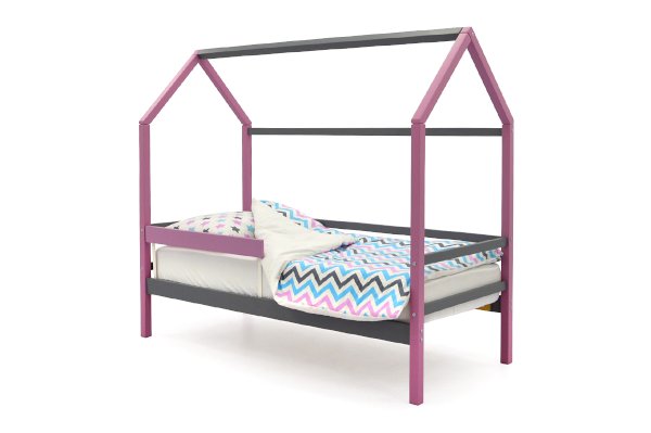 Детская кровать-домик Svogen цвет лаванда-графит (Бельмарко)