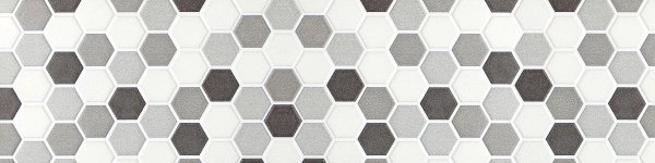 Стеновая панель ХДФ Монохромные соты 610*2440*3 (Виват)